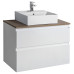 Súprava kúpeľňového nábytku ALTAIR, šírka 87,1 cm, biela/dub emporio