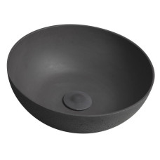FORMIGO betónové umývadlo na dosku, Ø 39cm, antracit