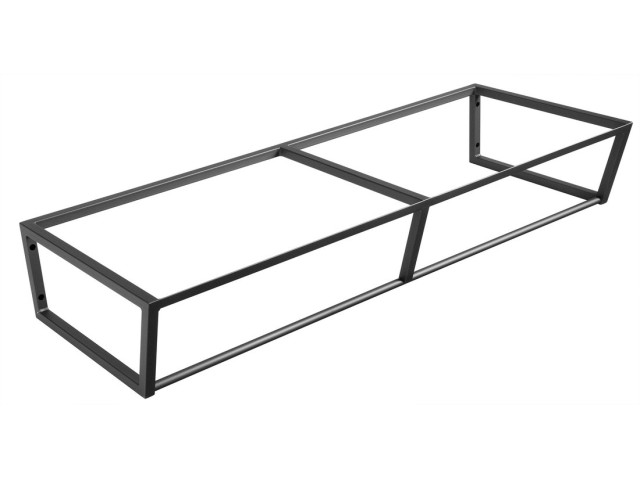 SKA konštrukcie pod umývadlo / dosku 1200x200x460mm, čierna mat