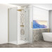 TRINITY GOLD MATT štvorcový sprchový kút 900x900mm, matné sklo, pravý