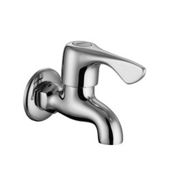 Nástenný guľový ventil 1/2 ", krátky, chróm