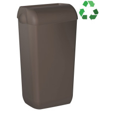 ECOLORED nástenný odpadkový kôš s vekom, 23 l, ABS, Soft Touch, hnedý