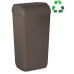 ECOLORED nástenný odpadkový kôš s vekom, 23 l, ABS, Soft Touch, hnedý