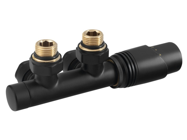 WICHER pripojovacia sada termostatická pre stredové pripojenie 50 mm, čierna mat