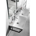 SKA konštrukcie pod umývadlo / dosku 900x200x460mm, čierna mat