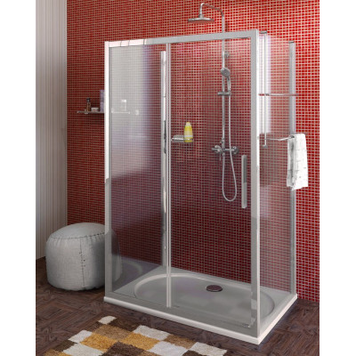 Trojstenný sprchový kút LUCIS LINE 1000x800x800mm L/P variant