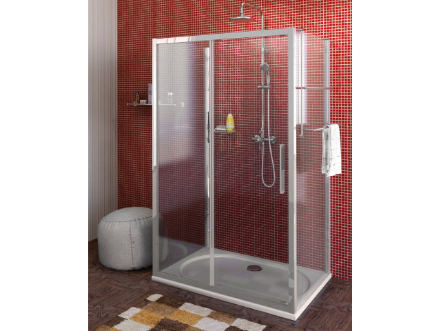 Trojstenný sprchový kút LUCIS LINE 1000x800x800mm L/P variant