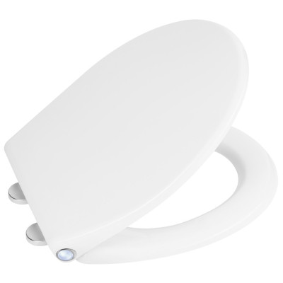 Toaletné sedadlo PHARO s LED podsvietením, funkciou Soft Close, Easy Take, biele