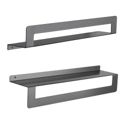 CLEO polička s držiakom na uteráky 500 mm, gun metal