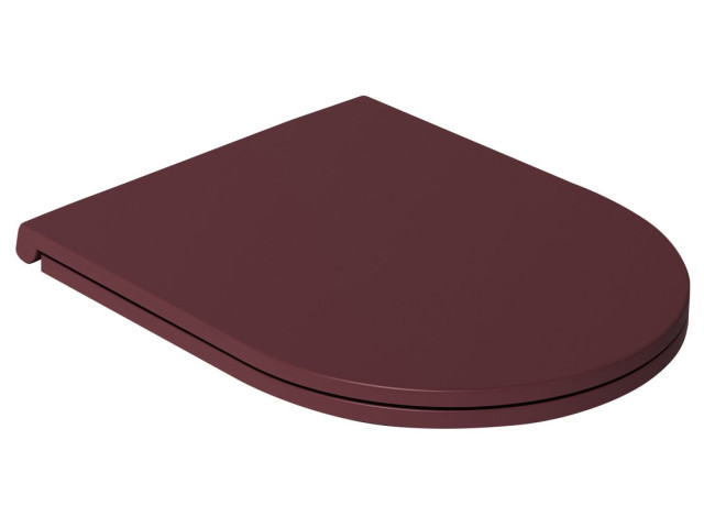 Toaletné sedadlo INFINITY, SLIM, Soft Close, Easy Take, bordovo červené