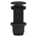 Umyvadlový vývod 5/4“, click-clack, veľká zátka, 10-80 mm, ABS/čierny matný