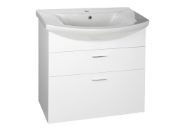 ZOJA umývadlová skrinka zásuvková 71,5x74x34cm, biela