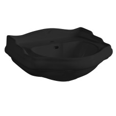 RETRO keramické umývadlo 56x46, 5cm, čierna mat