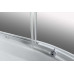 AIGO štvrťkruhový sprchovací box 900x900x2060 mm, biely profil, číre sklo