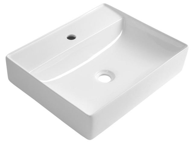 Keramická umývadlová misa CALLIS na dosku 52x42cm, biela