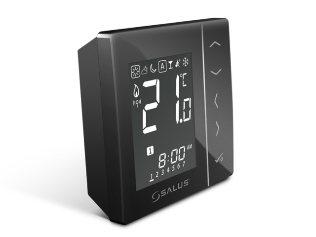 VS20BRF Bezdrôtový digitálny izbový termostat 4v1 (čierny)