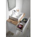 Súprava kúpeľňového nábytku ALTAIR, šírka 78,1 cm, biela/dub emporio