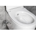 SENTIMENTI závesná WC misa, Rimless, integrovaný ventil a bidet. spŕška, 36x51 cm, biela