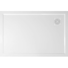 Sprchová vanička XENA z liateho mramoru, obdĺžniková 120x80cm, biela