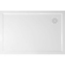 Sprchová vanička XENA z liateho mramoru, obdĺžniková 120x80cm, biela