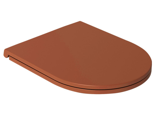 Toaletné sedadlo INFINITY, SLIM, Soft Close, Easy Take, terakota