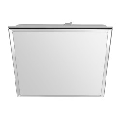 SILVER stropné LED svietidlo 28x28cm, 10W, 230V, 3000K/4000K/6500K, IP44, chróm