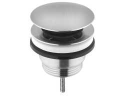 MINIMAL umývadlová výpust 5/4“, univerzálna, veľký kryt, nerez mat