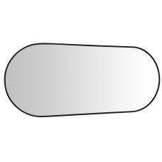 Oválne zrkadlo AROWANA v ráme 120x50cm, čierne matné Oválne zrkadlo AROWANA v ráme 120x50cm, čierne matné