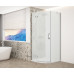 TRINITY CHROME štvrťkruhový sprchový kút 900x900 mm, matné sklo, ľavý