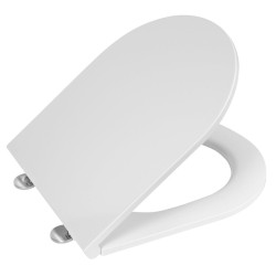SISTEMA Toaletné sedadlo, SLIM, Soft Close, Easy Take, biele