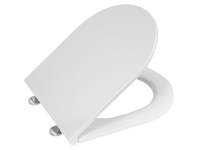SISTEMA Toaletné sedadlo, SLIM, Soft Close, Easy Take, biele