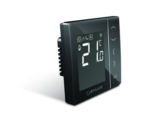 VS35B - Digitálny manuálny termostat 230V Čierny