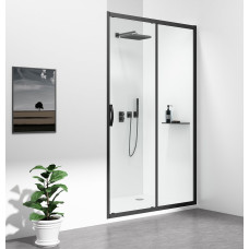 SIGMA SIMPLY BLACK sprchové dvere posuvné 1200 mm, číre sklo