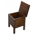BRAND stolička s úložným priestorom 35x46x35cm, morený smrek