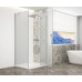 TRINITY CHROME štvorcový sprchový kút 800x800 mm, matné sklo, pravý
