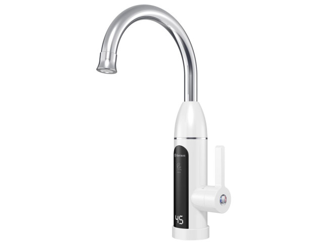 Elektrický vodovodný kohútik RIO s prietokovým ohrievačom vody, 230 V, 3 kW, biela/nehrdzavejúca oceľ