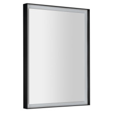 SORT zrkadlo s LED osvetlením 60x80cm, senzor, 2700-6500K, čierna mat