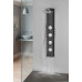 SPIRIT ROUND termostatický sprchový panel nástenný, 250x1550mm, čierna