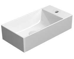 KUBE X keramické umývadlo na dosku 50x25 cm, biela ExtraGlaze