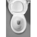 ANTIK WC kombi, misa + nádržka + splachovacie mech. s páčkou + PP sedátko, biela / chróm
