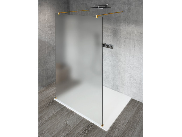 VARIO GOLD MATT jednodielna sprchová zástena do priestoru, matné sklo, 1100 mm