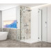 Štvorcový sprchový kút TRINITY CHROME 1100x1100mm, rohový vstup, číre sklo