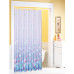 Sprchový záves 180x180cm, polyester, svetlo fialová