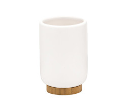 FANCY sklo na státie, biele