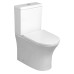 LEON RIMLESS WC kombi misa s nádržkou, spodný/zadný odpad, biela