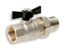 Luxusný plnoprietokový kohút s motýlikom a armatúrou ŠM 1/2“