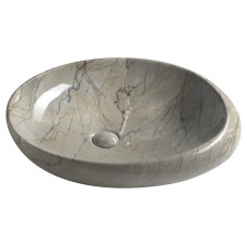 DALMA keramické umývadlo 68x44x16,5 cm, grigio