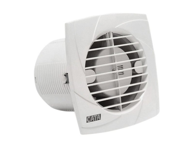 B-12 PLUS T kúpeľňový ventilátor s časovačom, 20W, potrubia 120mm, biela