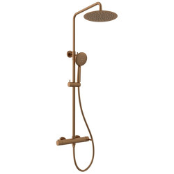 Sprchový stĺp ICONIC s pákovou batériou, matná meď Sprchový stĺp ICONIC s pákovou batériou, matná meď