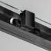 SIGMA SIMPLY BLACK štvorcový sprchovací kút 1100x1100 mm, rohový vstup, číre sklo